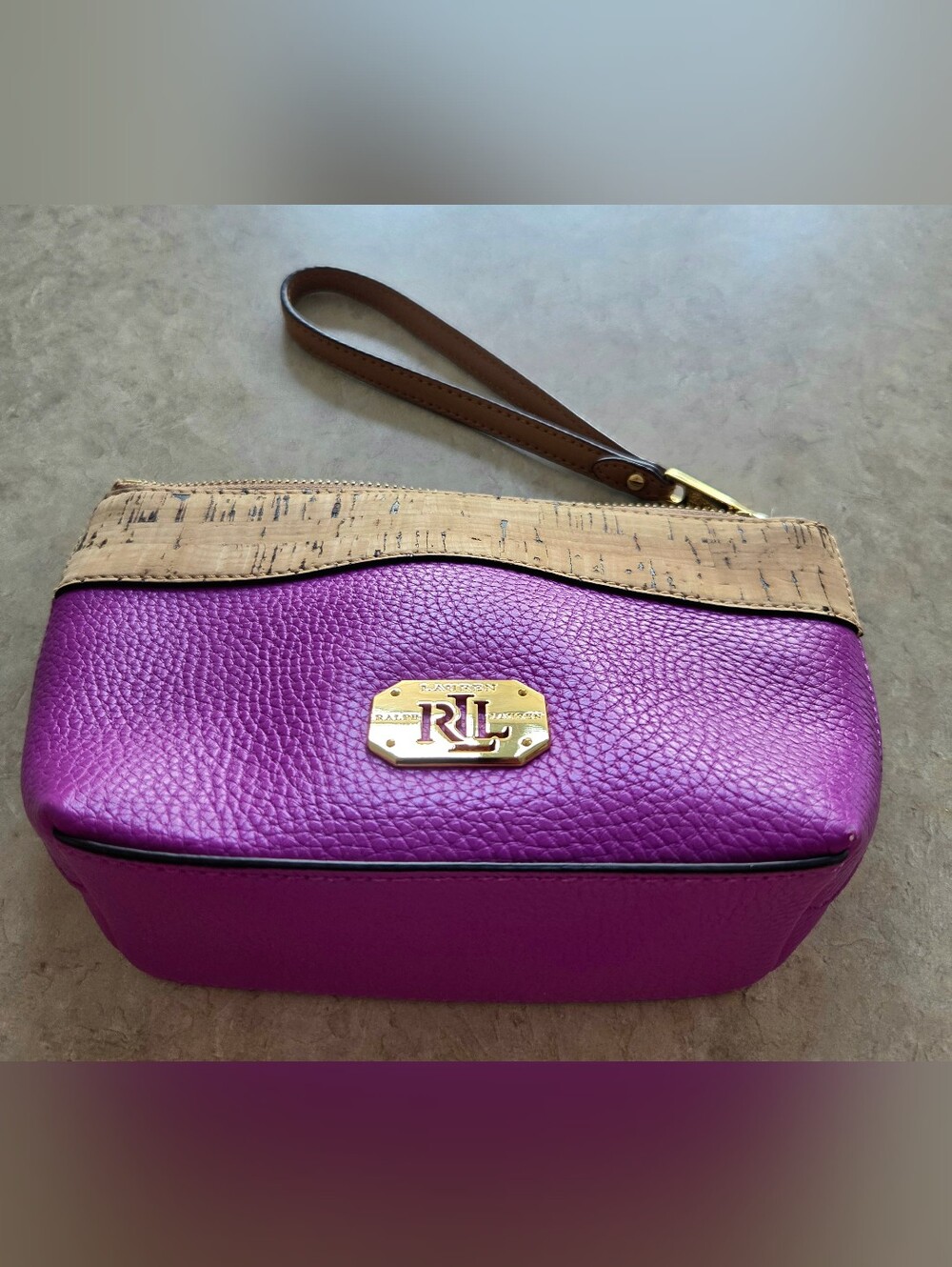 Ralph Lauren Purple Wristlet/Clutch